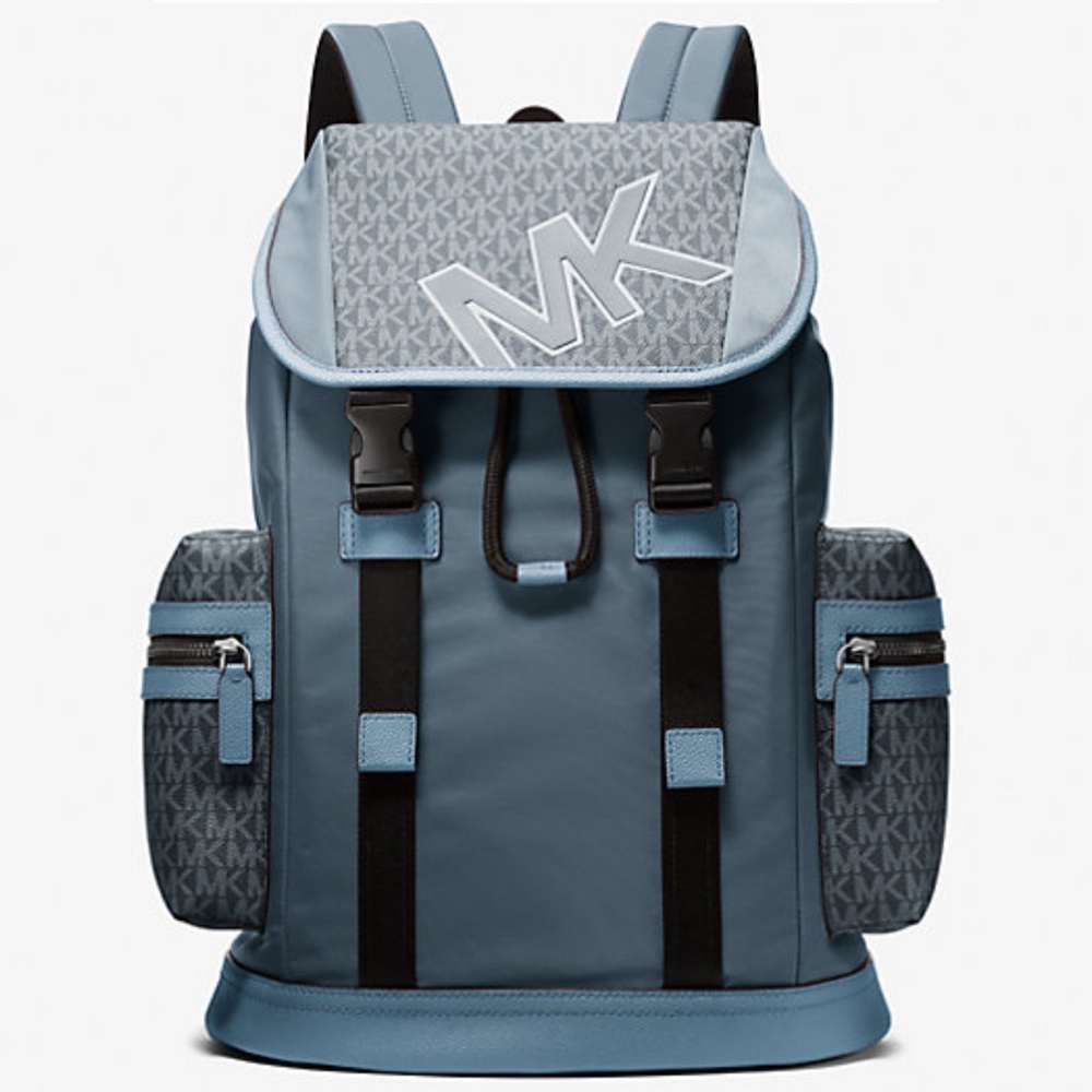 Michael Kors Cooper Large Utility Backpack MK cornflower new in wrap tag - Picture 2 of 12